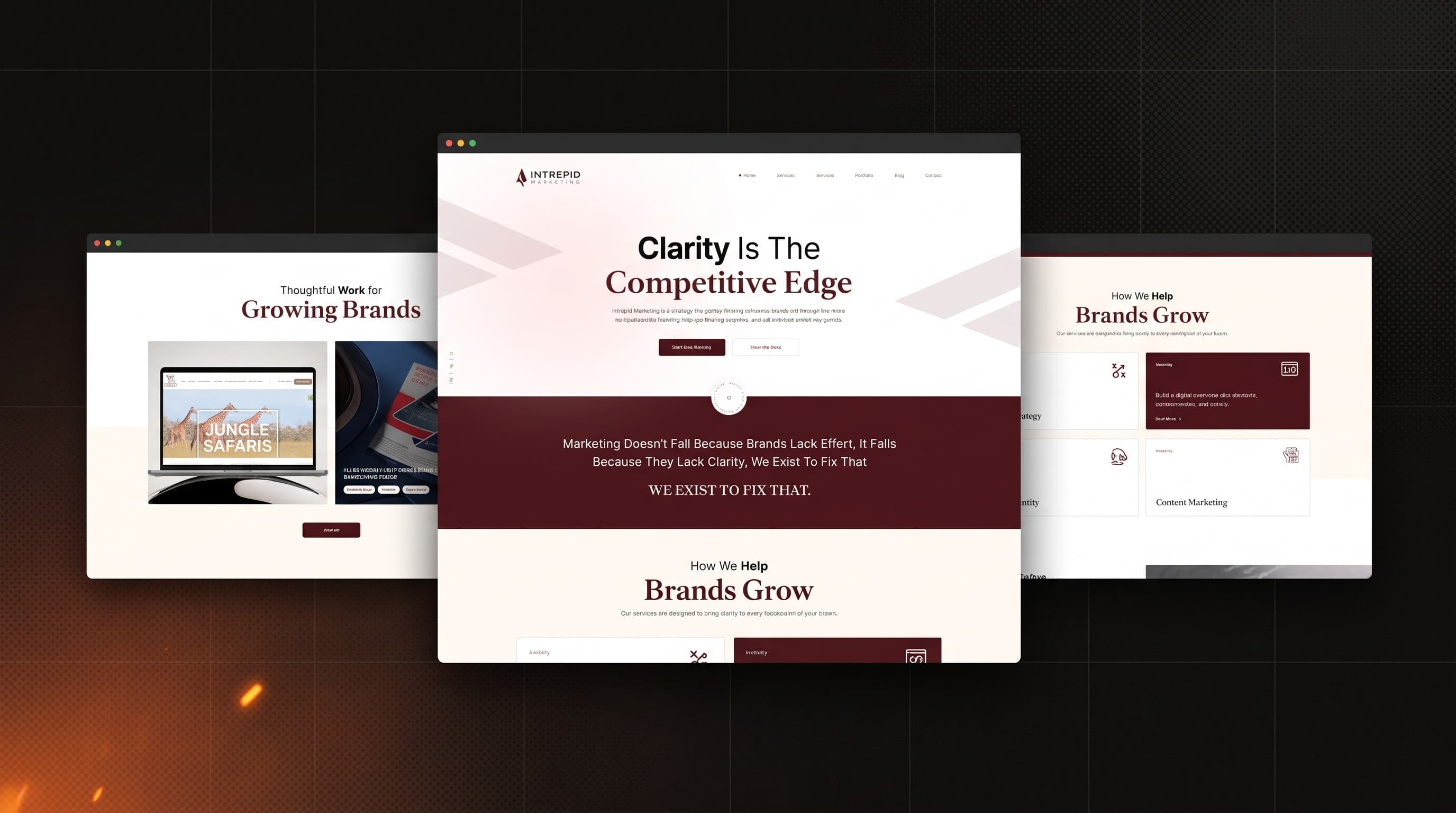 Intrepid Marketing website showcase