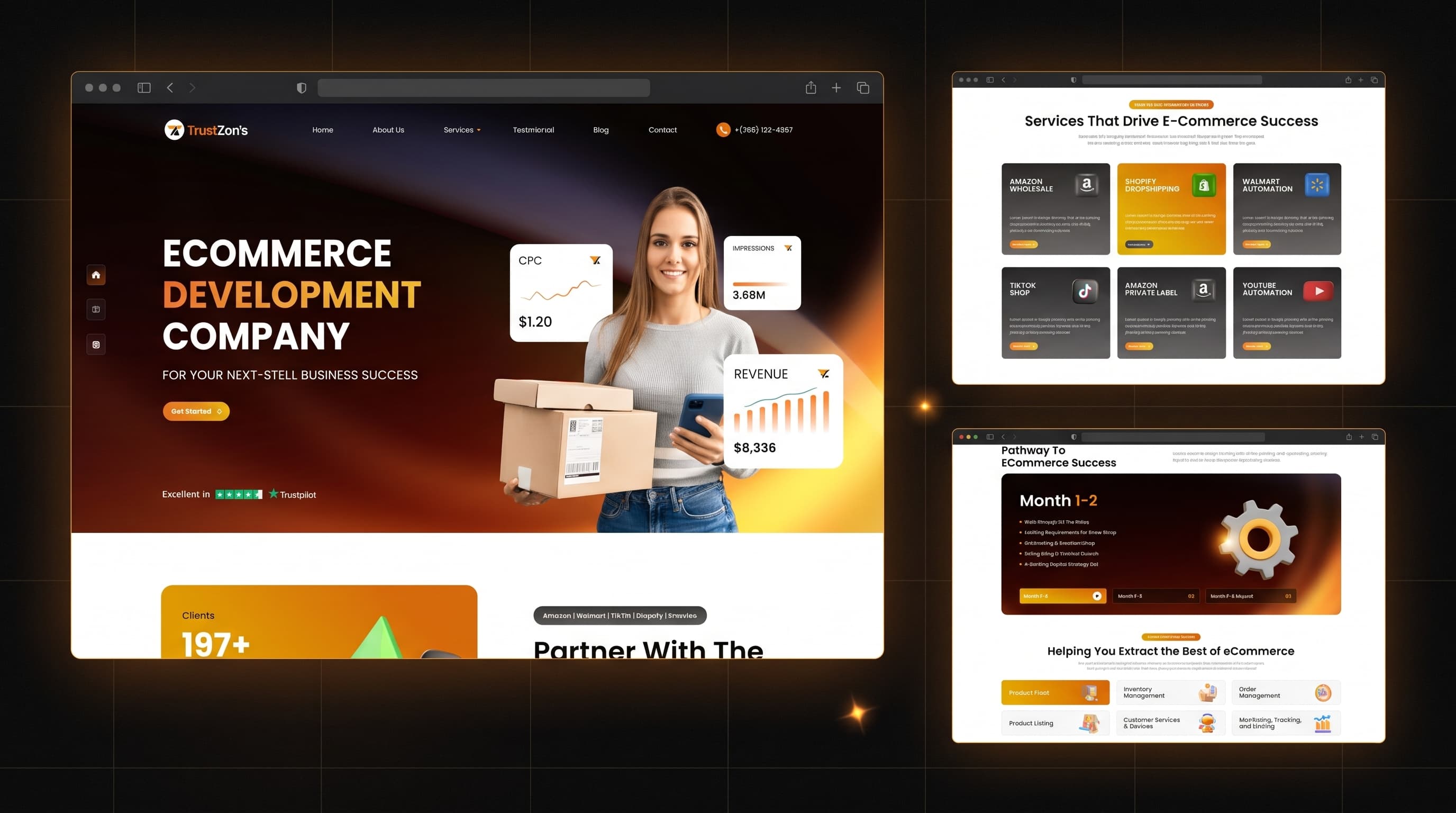 Trust Zon's website showcase
